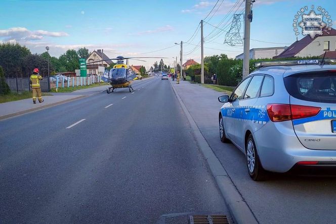 Wypadek na ul. Jastrzębskiej w Wodzisławiu Śląskim