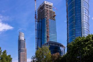 Biurowiec The Bridge w budowie