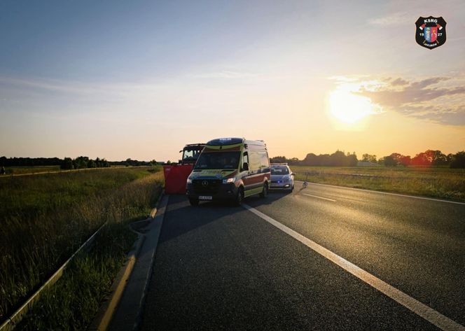 śmierć motocyklisty na A2