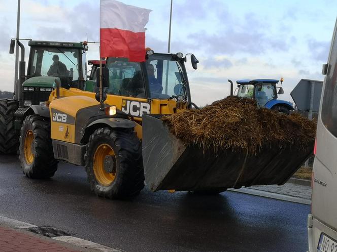 Protest rolników na Warmii i Mazurach