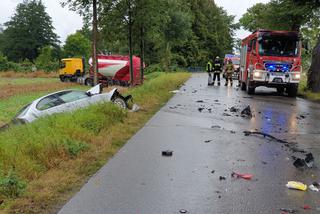 Groźnie wyglądający wypadek pod Braniewiem