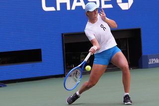 Iga Świątek, trening przed ćwierćfinałem US Open