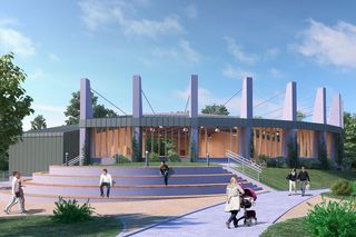   Wizualizacje amfiteatru w Gołdapi