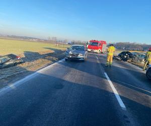 Wypadek trzech samochodów na DW 434 Gostyń-Kunowo. Sprawczyni była po alkoholu 