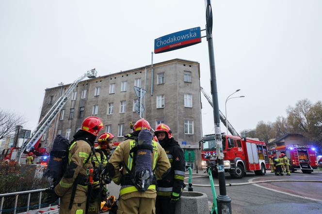 Pożar w kamienicy przy ul. Chodakowskiej