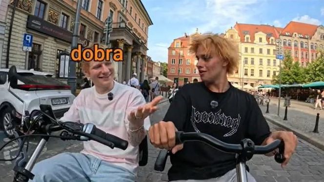 Ed Sheeran zwiedza Wrocław na rowerze. Fani przecierają oczy ze zdumienia!