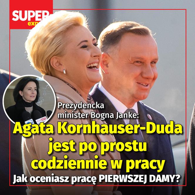Prezydencka minister Bogna Janke: Agata Kornhauser-Duda jest po prostu codziennie w pracy  Jak oceniasz pracę PIERWSZEJ DAMY? 2
