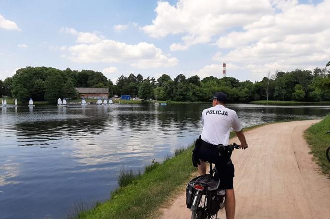 Policyjne patrole rowerowe w Kielcach
