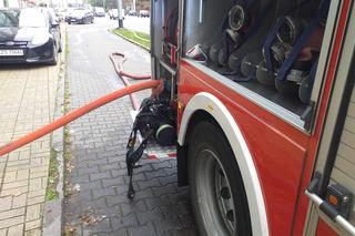 Pożar przy ul. Wyszyńskiego