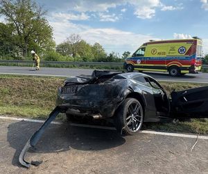 Wypadek niedaleko Kąkolewa 