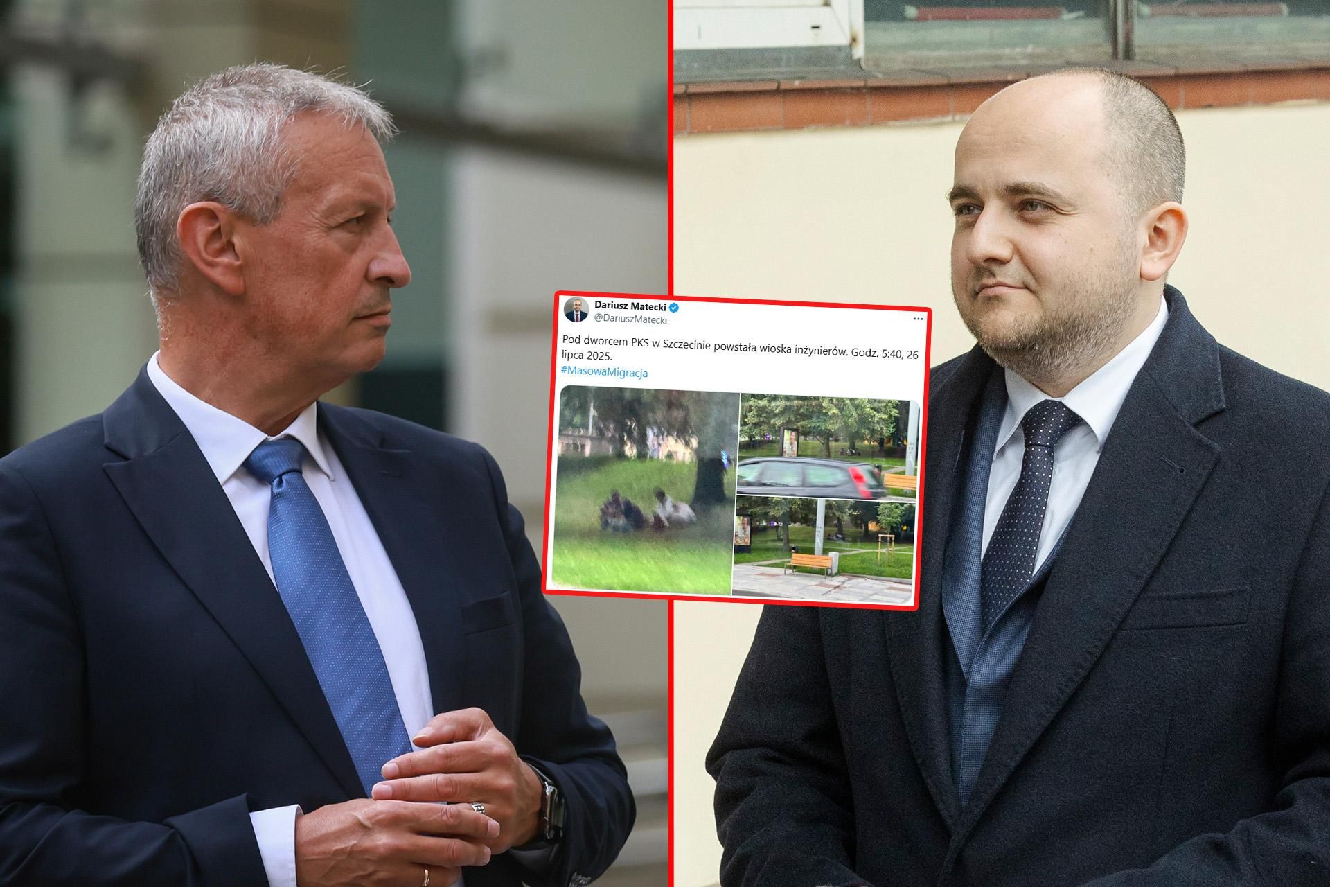 Ksenofobiczny wpis Mateckiego z PiS wywołał burzę. MSWiA dementuje