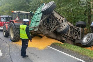 Zderzenie trzech pojazdów na DK11 w pow. lublinieckim