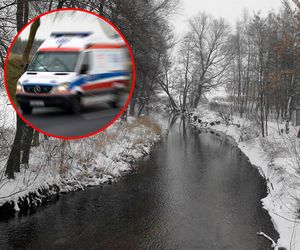 Zmarł w czasie morsowania! Jego żona zabrana karetką do szpitala. Tragedia w Łódzkiem