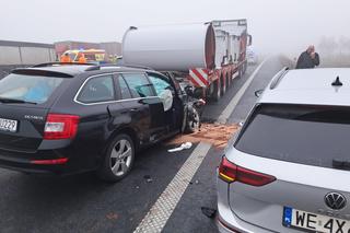 Karambol na S5 pod Lesznem. Siedem osób poszkodowanych! [ZDJĘCIA]