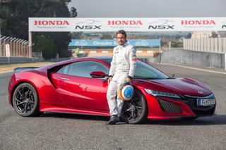 Fernando Alonso w Hondzie NSX