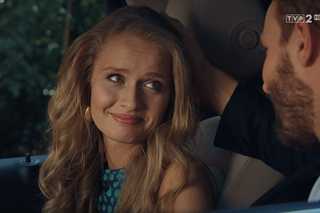 M jak miłość, odc. 1611: Leszek (Sławek Uniatowski), Luiza (Dominika Kryszczyńska) 