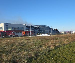 Pożar hali w Natolinie