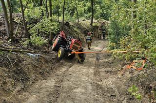 Ciągnik przygniótł 60-latka w lesie! Tragiczna śmierć pod Grudziądzem