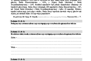 Matura rozszerzona WOS 8