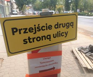 Zamykaja fragment ul. Piłsudskiego w Siedlcach