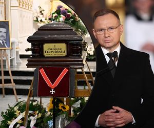 Niebywałe, co Andrzej Duda zrobił przed pogrzebem Janusza Rewińskiego. To wyciska łzy. Wspaniały gest