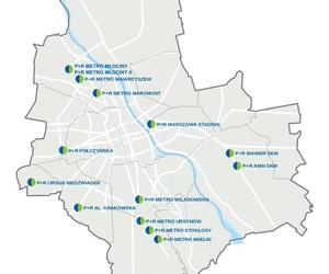 Warszawa - parkingi Park and Ride - Parkuj i Jedź