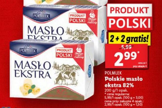 Polskie masło - 2,99 zł/200 g