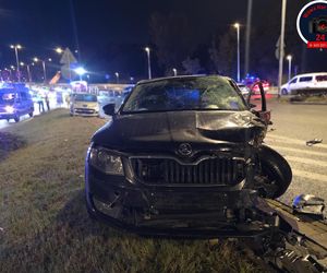 Wypadek na Wisłostradzie. Poszkodowane 6 osób, w tym dzieci