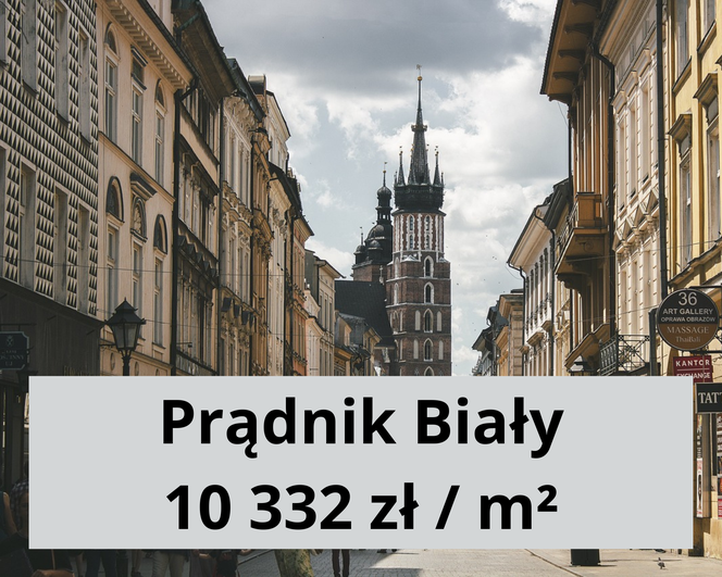 10. Najtańszy z najdroższych okazał się Prądnik Biały