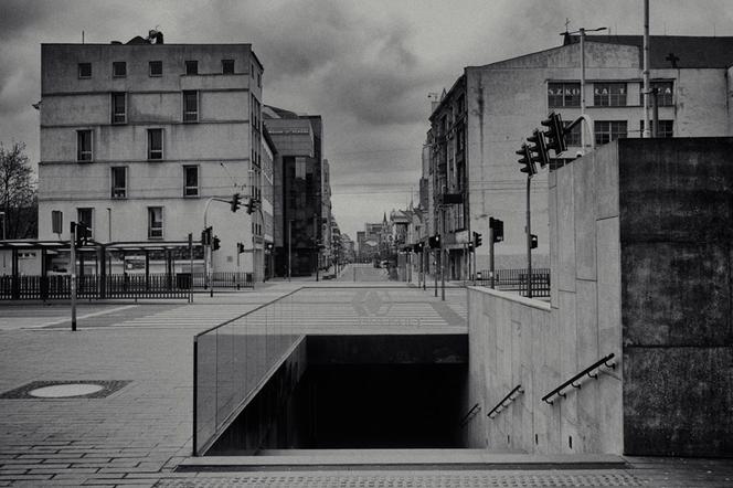 Wrocław w czasie epidemii - opustoszałe centrum miasta