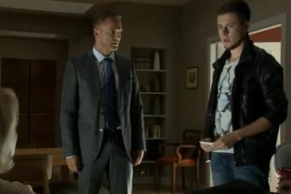 M jak miłość odc. 1101. Łukasz (Adrian Żuchewicz), Andrzej (Krystian Wieczorek)