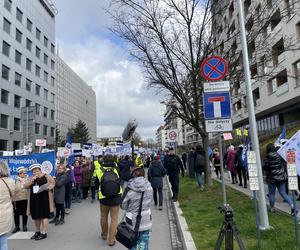 Protest pielęgniarek w Krakowie 12.04.