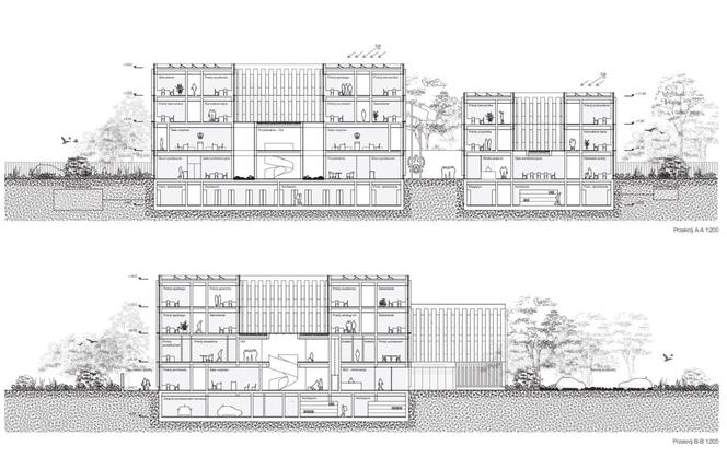 Siedziba Sądu i Prokuratury Rejonowej w Końskich według Heinle, Wischer und Partner Architekci