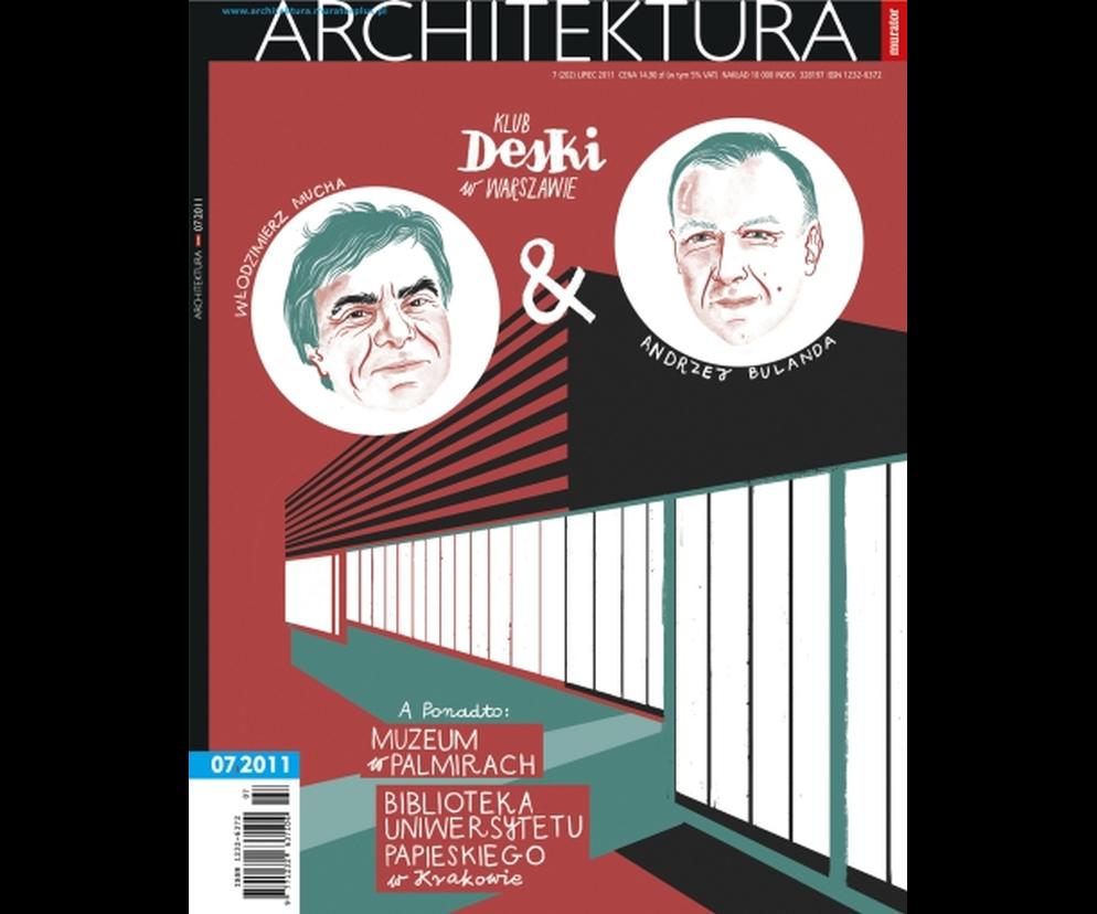 Okładka Miesięcznik Architektura 07/2011