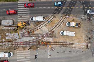 Remont na skrzyżowaniu Legionów i Włókniarzy w Łodzi