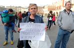 Manifestacja poparcia dla protestujących w Sejmie