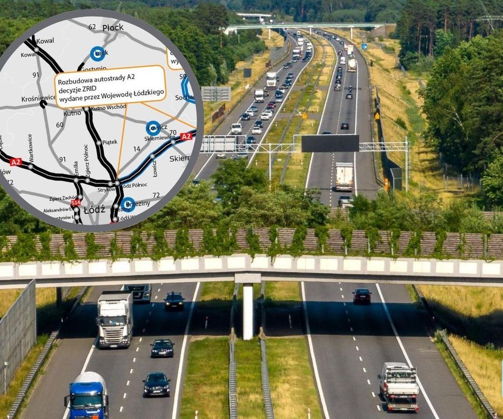 Rozbudowa A2 w kierunku Warszawy. W czasie prac pojawi się odcinkowy pomiar prędkości