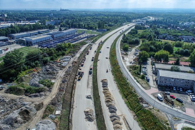 Węzeł Mistrzejowice - budowa. Zobacz jak powstaje jeden z najbardziej skomplikowanych obiektów na S7