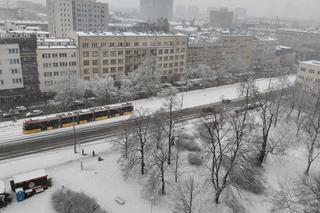 Śnieżyca w Warszawie
