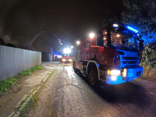 Pożar przy Metalurgicznej w Lublinie