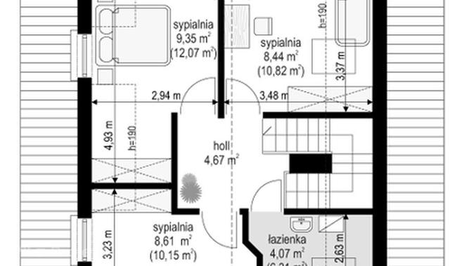 Projekt domu D03 Grześ Drewniany