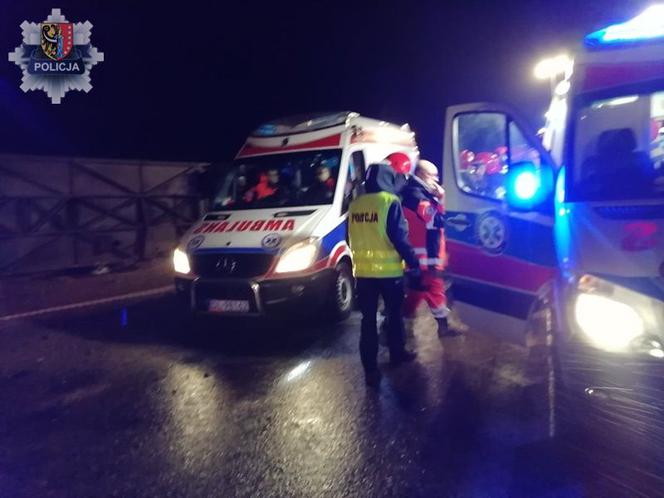 Wypadek autokaru na S3 koło Polkowic, 6.12.2018
