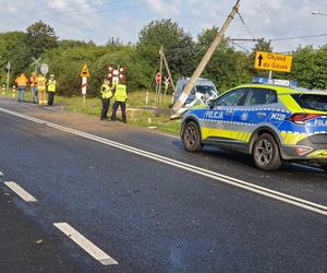 Wypadek na przejeździe kolejowym pod Będzinem