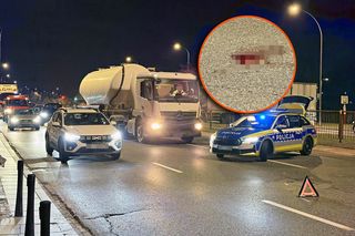 Wbiegł prosto pod cysternę i przeleciał kilkanaście metrów! Stan krytyczny