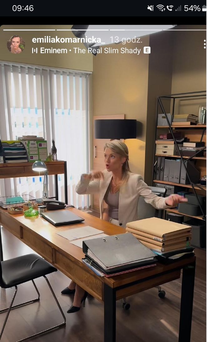 Na dobre i na złe nowy sezon. Agata Woźnicka (Emilia Komarnicka) na planie