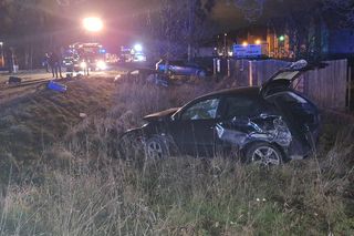 Groblice. Poważny wypadek na DK94. Cztery auta zderzyły się pod Wrocławiem [ZDJĘCIA].