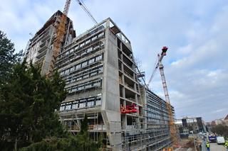 Centaurus. Trwa budowa największego budynku w Olsztynie. Zobacz postępy prac