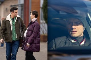 Na dobre i na złe odc. 956. Blanka (Pola Gonciarz), Krzysztof Radwan (Mateusz Damięcki), Mario Milewski (Marcin Korcz)