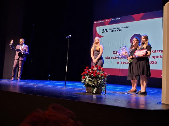 „Dzika Róża 2025” rozdana! Publiczność i dziennikarze wybrali najlepsze spektakle Teatru Żeromskiego w Kielcach