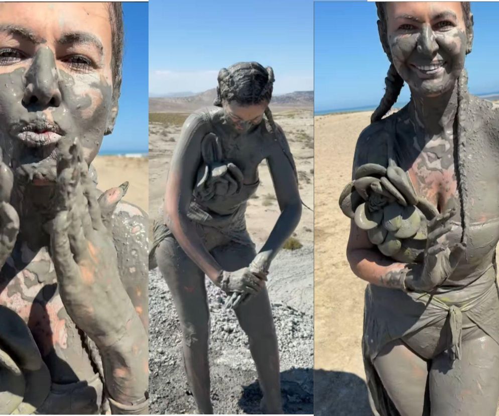 Maja Rutkowski zażywa błotnego SPA